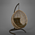 Eco-Rattan Steel Frame Hanging Chair 3D model small image 3