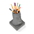 Elegant Moai Desk Organizer 3D model small image 3