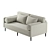 Minimalist Ella Sofa 3D model small image 3