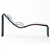 Elegant Wave Chaise Lounge 3D model small image 4