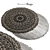 Elegant Round Carpets - Perfect for Any Space 3D model small image 1