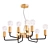 Glamorous Gold Industrial Chandelier 3D model small image 1