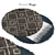 Plush Round Carpets: Luxurious Comfort 3D model small image 1