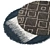 Plush Round Carpets: Luxurious Comfort 3D model small image 2