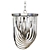 Elegant Chrome Ceiling Lamp 3D model small image 2