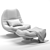 360° Rotation Axis Swivel Armchair 3D model small image 4