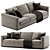 Minotti Andersen 3-Seat Sofa 3D model small image 1