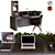 Workplace 010: Efficient and Versatile Office Solution 3D model small image 1