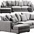 Contemporary BoConcept Cenova Sofa 3D model small image 1