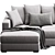 Contemporary BoConcept Cenova Sofa 3D model small image 3