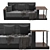 Atlanta Modern Stylish Sofa 3D model small image 1