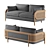 Heatherfield Elegant Two-Cushion Sofa 3D model small image 1