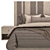 Classic Brown Bed: High-Quality 3D Model 3D model small image 2