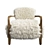 Title: Yeti Beige Cabana Chair - Stylish Comfort by Timothy Oulton 3D model small image 3