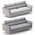 Ridan Barhat Ginger Sofa: Sleek Design, Superior Comfort 3D model small image 4