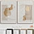 Abstract Minimalist Framed Print 3D model small image 1