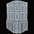 Premium Brick Building Set 3D model small image 4