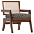 Pierre Jeanneret Modern Armchair 3D model small image 1