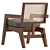 Pierre Jeanneret Modern Armchair 3D model small image 2