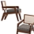 Pierre Jeanneret Modern Armchair 3D model small image 4