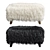 Yeti Cabana Footstool: Luxurious Comfort in Two Stunning Colors 3D model small image 2