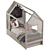 House Shape Kids Bed 3D model small image 4