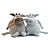 Plush Bull Toy - Symbol of 2021 3D model small image 5