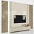 Modern TV Wall Set with 55" TV 3D model small image 2