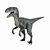 Sleek Raptor 3D Model - Perfect for Animation! 3D model small image 1