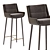 Naughtone Hush Barstool: Sleek and Stylish Seating 3D model small image 3