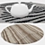 Versatile Round Carpets Set 3D model small image 3