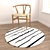 Versatile Round Carpets Set 3D model small image 4