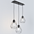 Modern Metal Chandelier 3D model small image 2