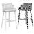 Ervin Bar Chair: Stylish and Comfortable 3D model small image 2