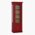 RIMAR Single Door Showcase with Drawers - Stylish Storage Solution 3D model small image 1