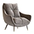 Sophia Modern Armchair 3D model small image 2