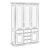 Elegant Rimar Showcase: 3-Door Glass Display 3D model small image 5