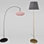 Modern Arch Floor Lamps Set 3D model small image 3