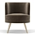 Beadle Accent Chair: Timeless Elegance 3D model small image 3