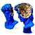 Michelangelo David Halfhead Bust 3D model small image 2