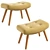 Modern Lido Stool: Perfect for Sofas 3D model small image 1