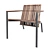 EGOE Axis Outdoor Chair 3D model small image 1