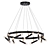 Elegant Carousel 20-Light Ceiling Fixture 3D model small image 1