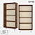 Modern Wood and Metal Shelving Unit - LoftDesigne 80500 3D model small image 1