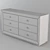 Elegant Oak Chest of Drawers 3D model small image 3