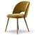 Sleek Barrel Dining Chair 3D model small image 4