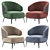 Furman Play F Armchair: Sleek and Stylish Seating Solution 3D model small image 2