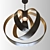 Bronze Lunar Pendant Lamp 3D model small image 2