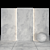 Alda White Stone: Elegant & Versatile Slabs and Tiles 3D model small image 2