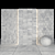 Alda White Stone: Elegant & Versatile Slabs and Tiles 3D model small image 3